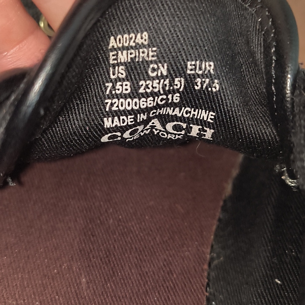 COACH Empire Low Top Logo Sneakers Size 7.5 - Picture 7 of 8